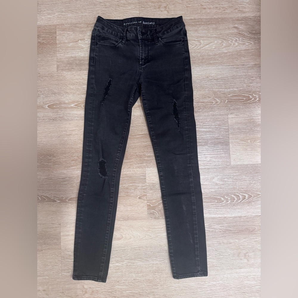 Articles of Society Black Skinny Jeans Size 25
